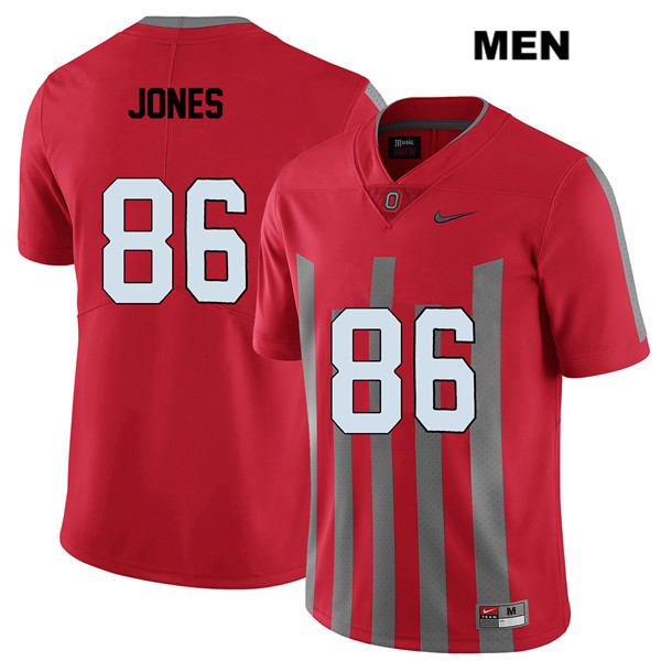 Ohio State Buckeyes Men's Dre'Mont Jones #86 Red Authentic Nike Elite College NCAA Stitched Football Jersey SM19G47HY